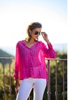 TEMPLE SHIRT - fuchsia